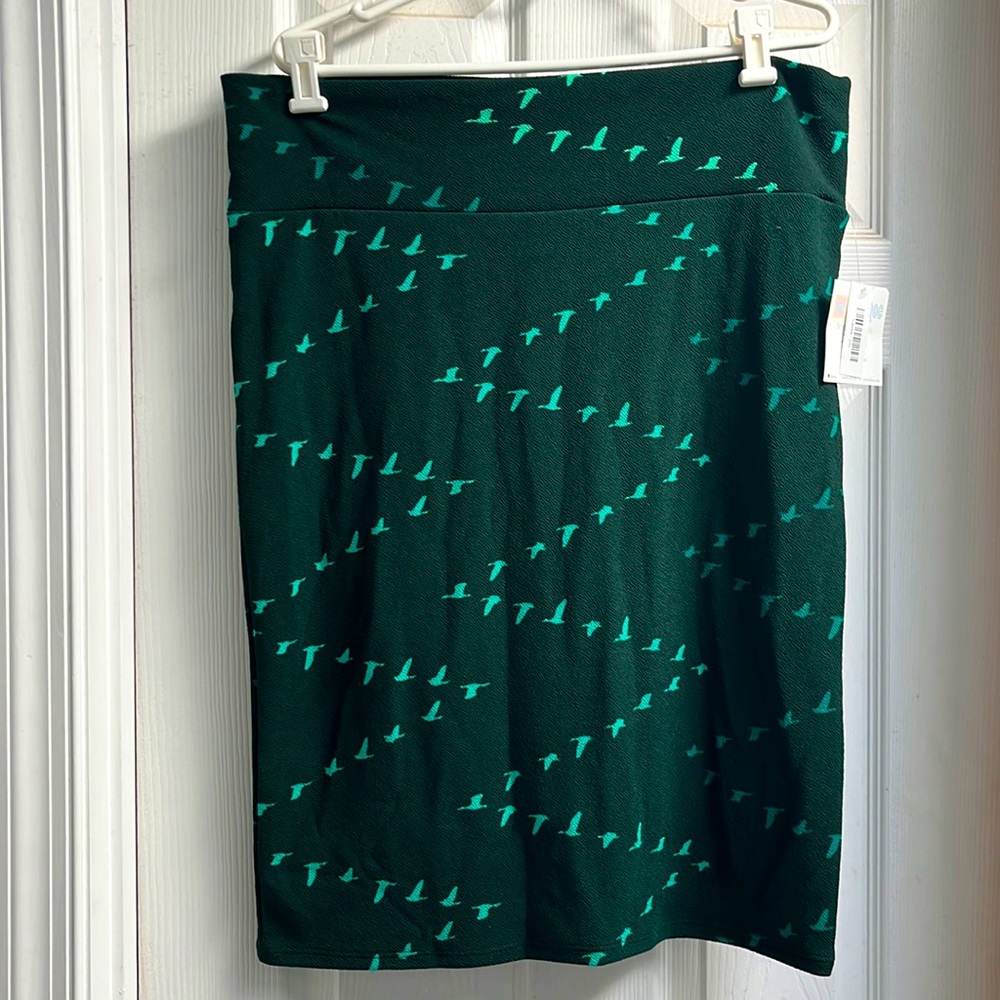 Lularoe forest green NWT Cassie skirt 2XL